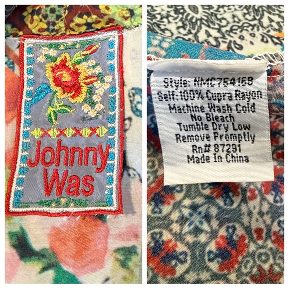Johnny Was Colorful Patterned Kimono - Picture 5 of 8